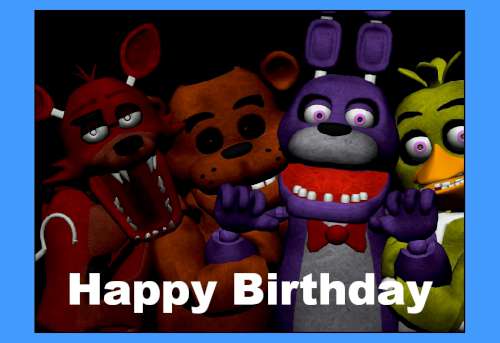 Five Nights Of Freddy Edible Icing Image - A4 - Click Image to Close